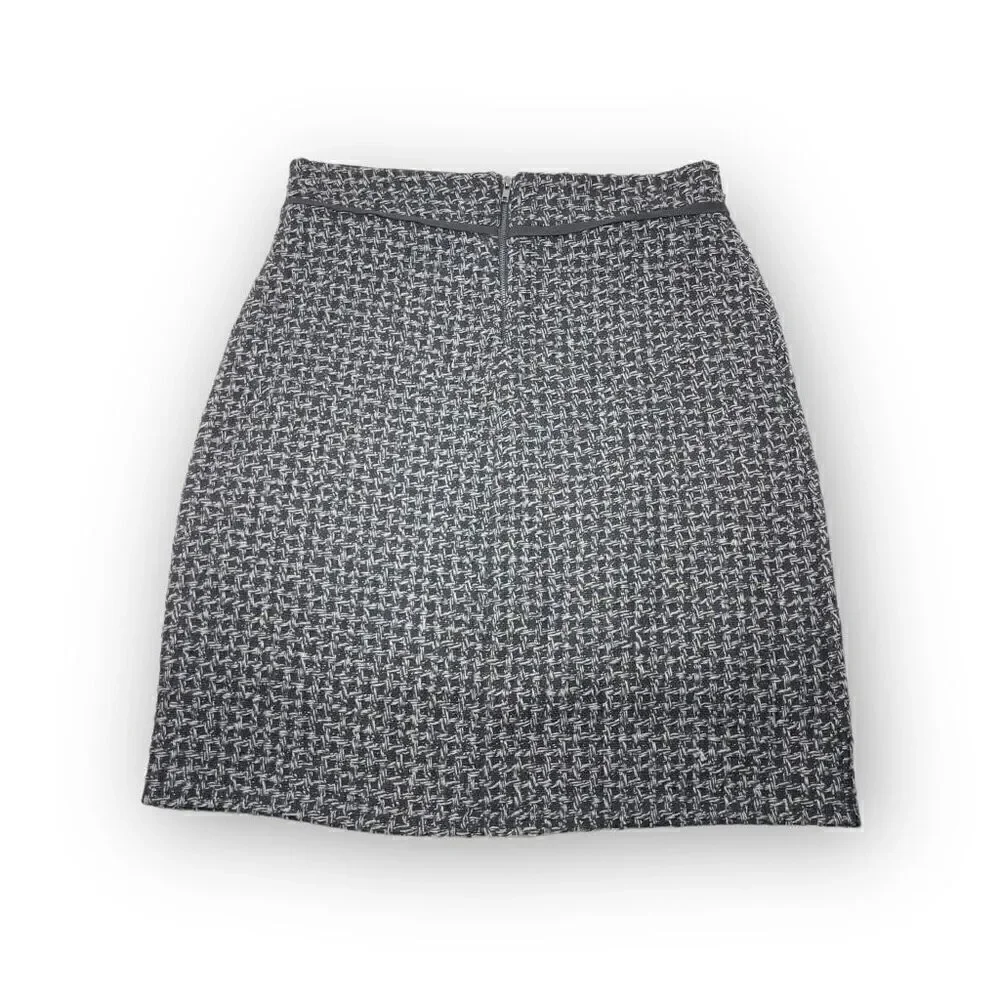 Lapis Black Gray Tweed Skirt Women’s Size Medium NWT